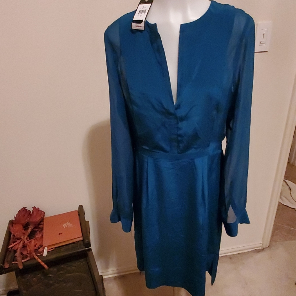 BCBG Max Azira Dress Teal Green